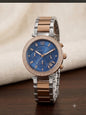 CIM MIC  Silver Copper  Chain Blue Dial Ladies Watch 400173