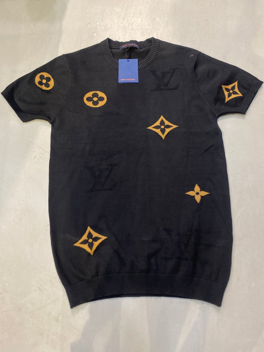 UOL Black Colour Star Print  Premium Quality Imported Unisex T Shirt 989878
