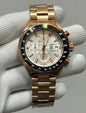 GAT White Dial Copper Chain Japanese All Chrono Date Working Men’s Watch 990716