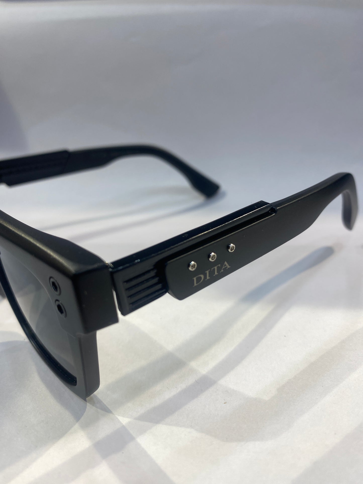 TID Black Frame Black Shade Unisex Sunglasses ZS98312 56 18 145