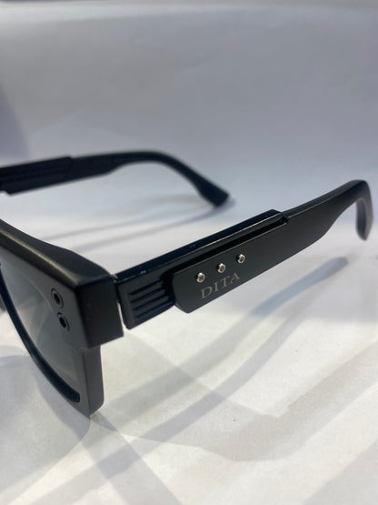TID Black Frame Black Shade Unisex Sunglasses ZS98312 56 18 145