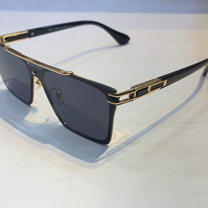 TID Golden Black Frame Black Shade Sunglass 22112 58 15 140