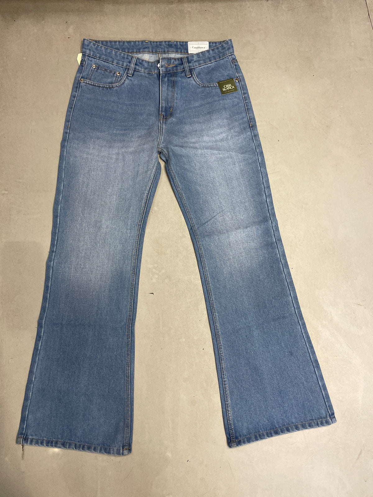 SAC CAS Light Blue Colour Premium Quality Bootcut Fit Imported Jeans 13-A
