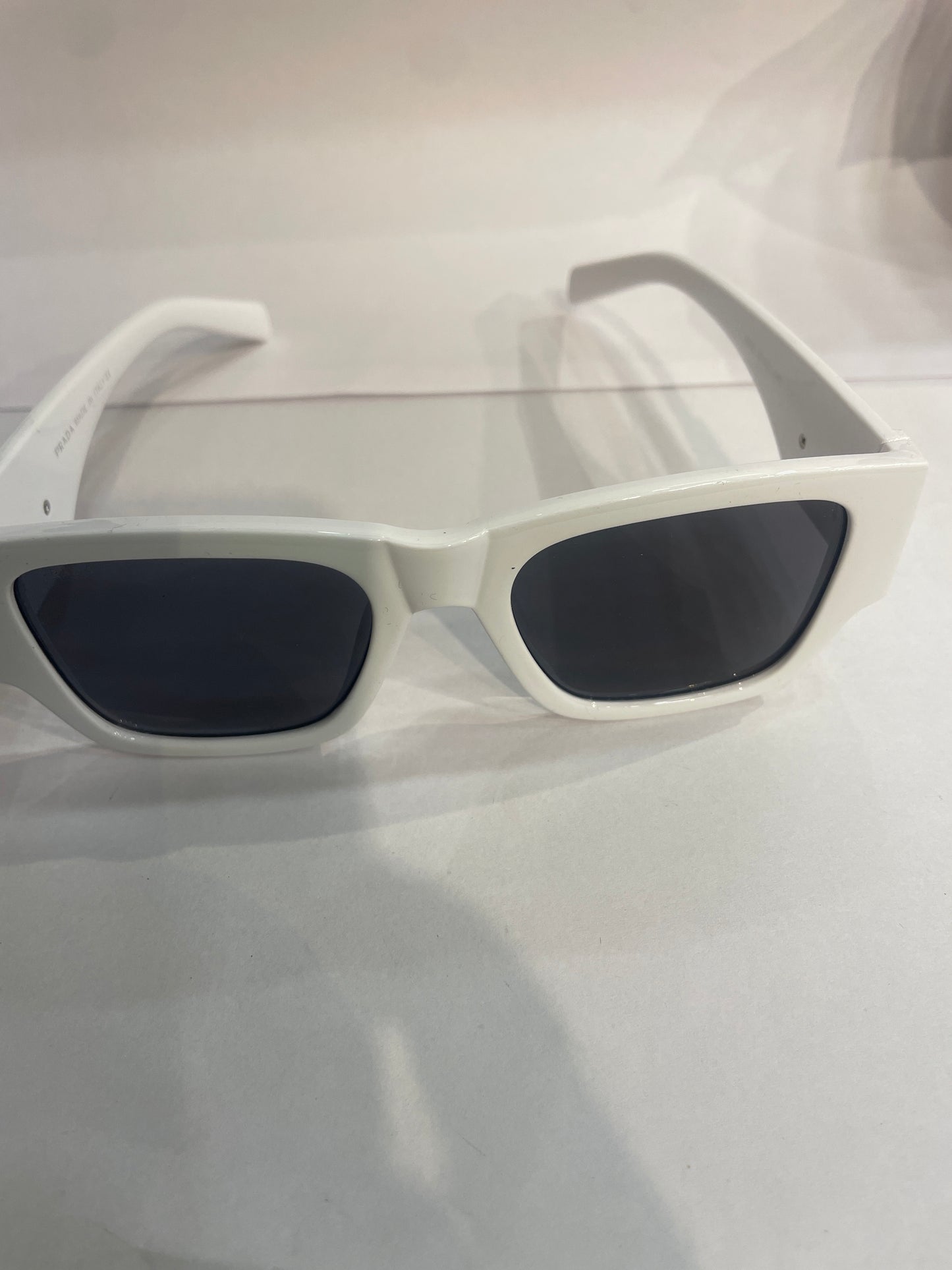 ARP White Frame Black Shade Unisex Sunglass 6092 53 21 145