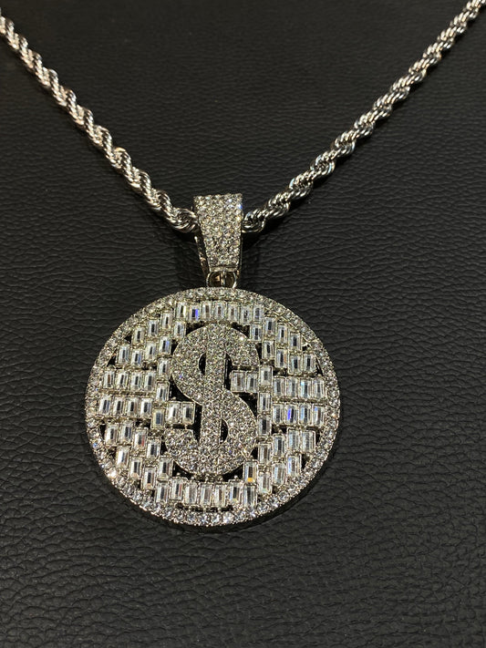 Silver Diamond pendant 987318