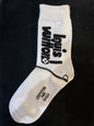 UOL LOU White Black Colour Imported Unisex Socks 987746