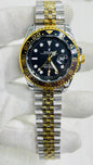 Lor Silver Golden  Chain Black Dial Men's Watch 989577
