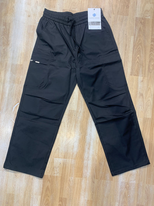Fashion Black Cargo  Four Pocket Baggy Fit 28-387