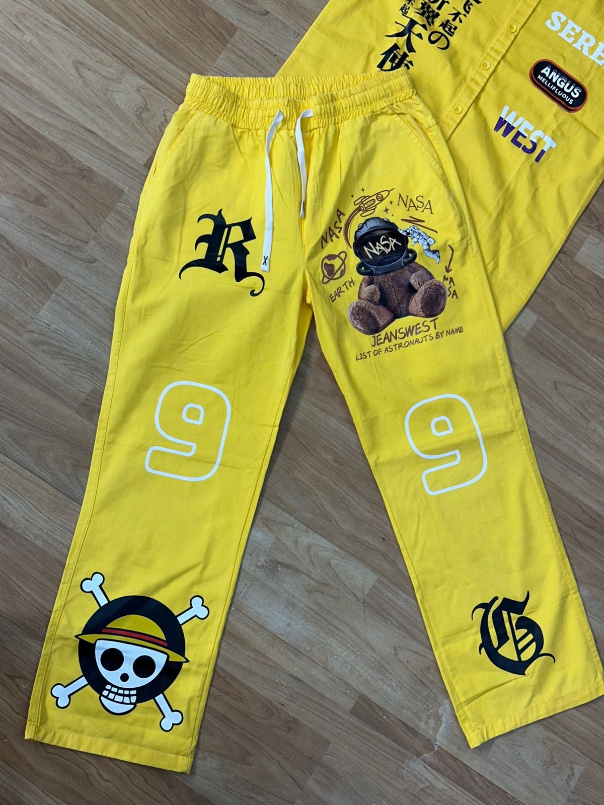 Seren Angus Mellifluous West Nasa Pyrex 9 Yellow Colour Imported premium Quality Coord Set 988121
