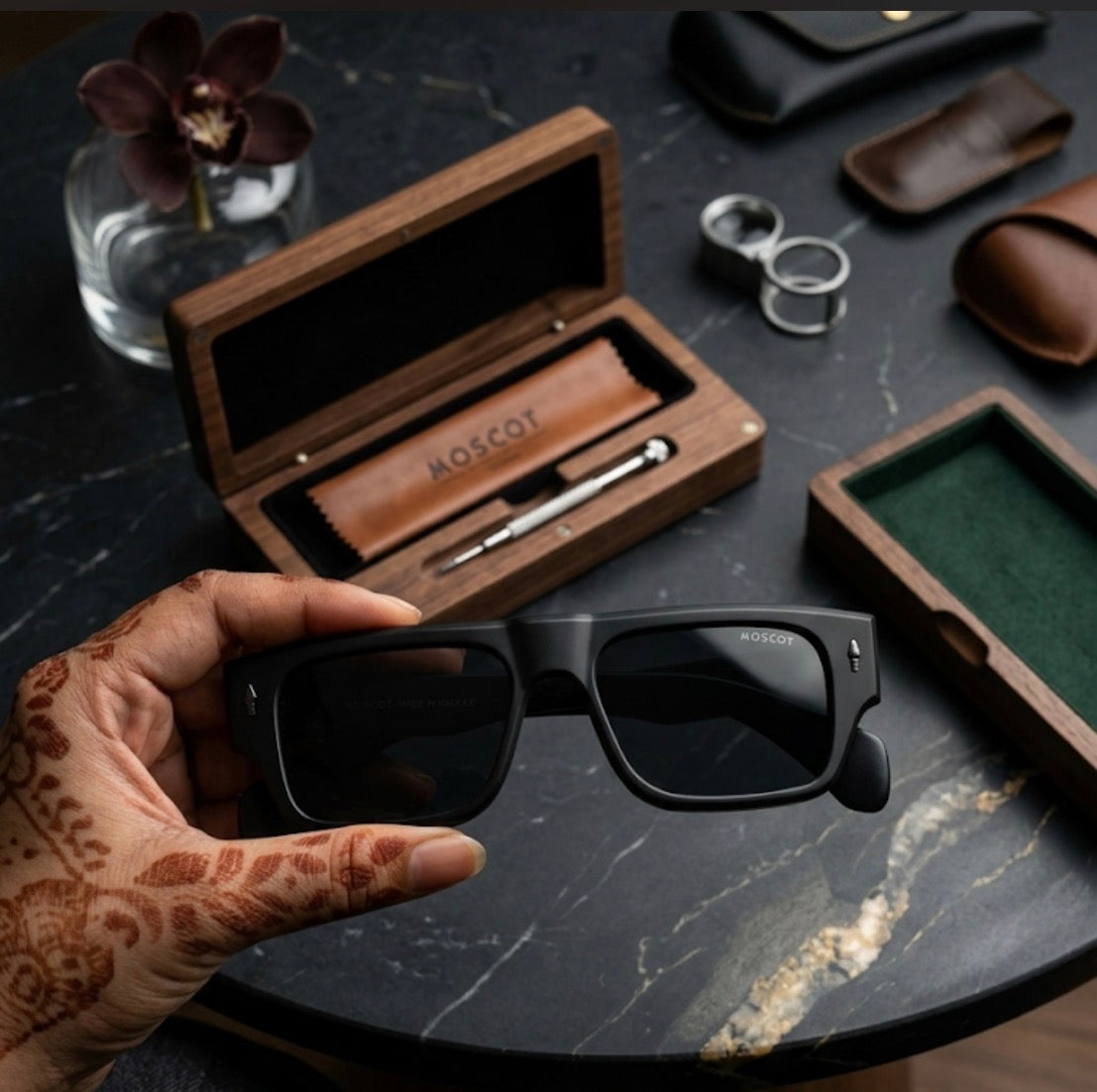 SOM Mate Black Frame Black Shade Unisex Sunglasses ZS98159 54 17-143