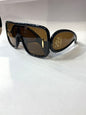 Eol Loe Black Frame Brown Shade Unisex Sungless 4000400-145