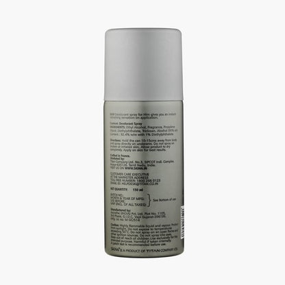 Skinn By Titan Raw Deo For Men DeoDorant Spray Pour Femme 150ml