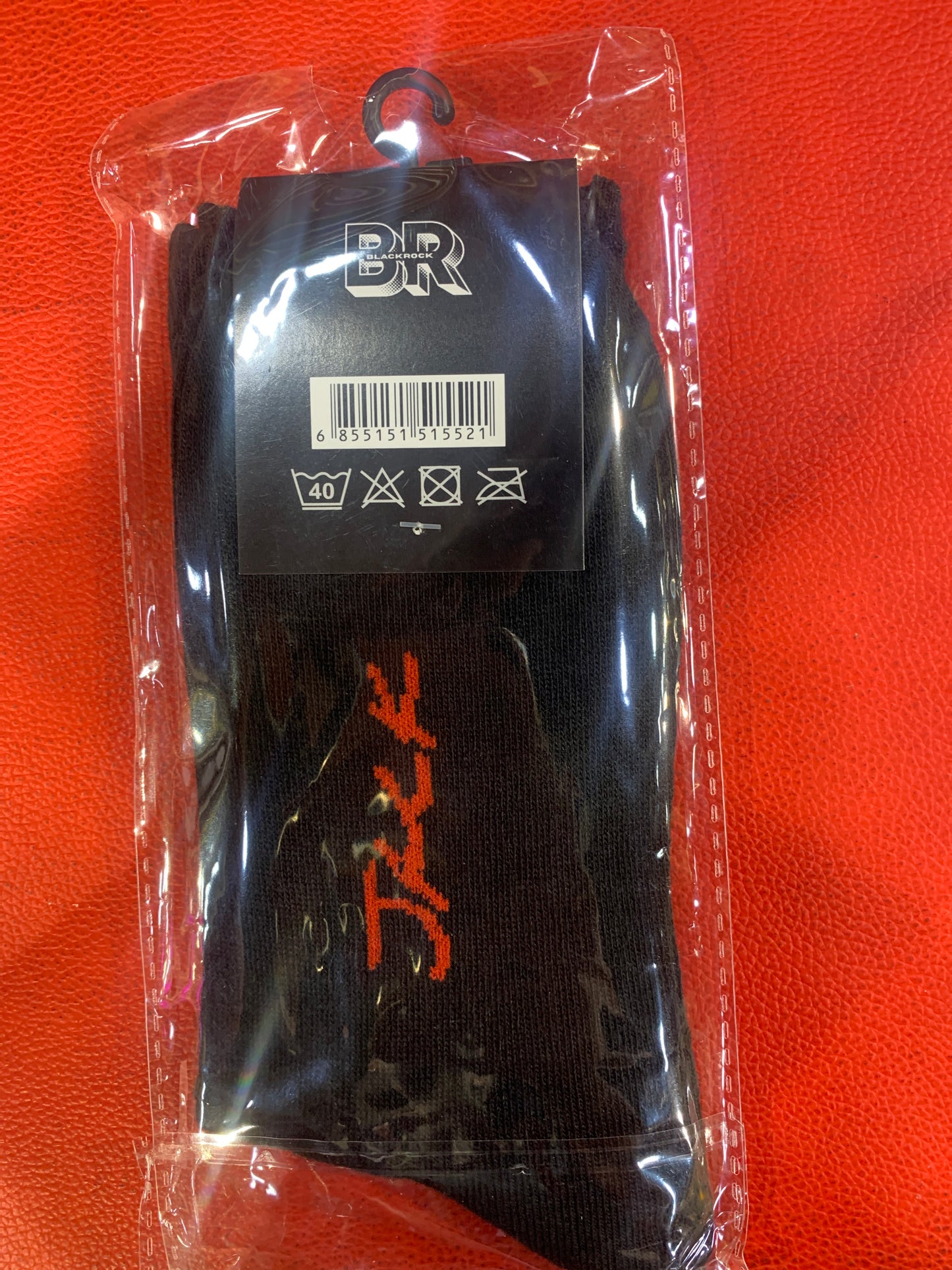 BR JACK CACTUS Black Colour With White Red Print Premium Quality Full Socks 990084