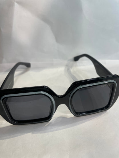 EOL LOE Black Frame Black Shade Premium Quality Unisex Sunglass SUN249