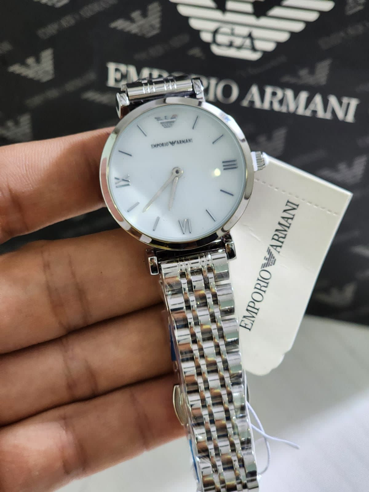 Mra Silver Chain White Dial Ladies Watch 901414