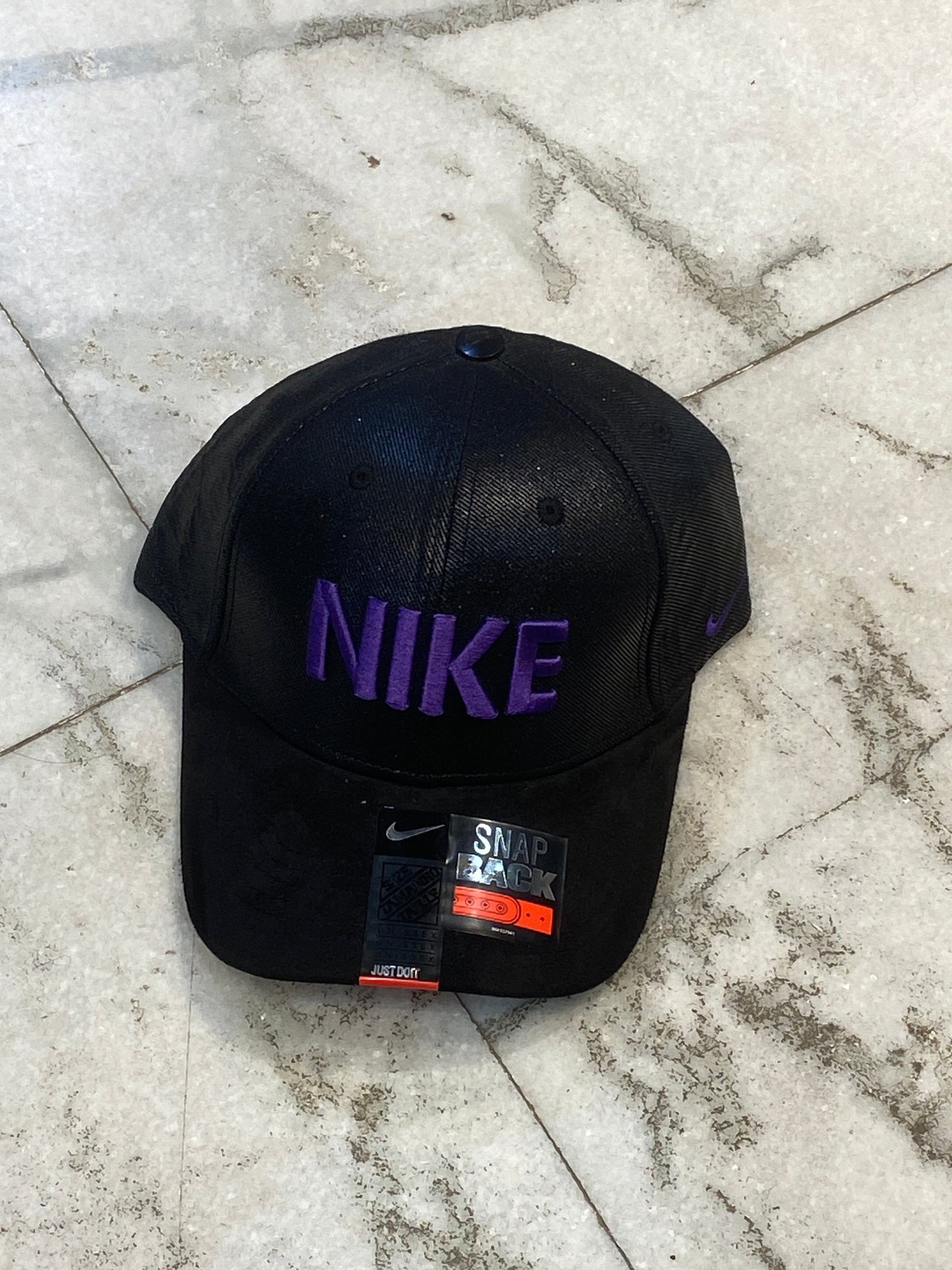 Nik Kin Black Glitter Cap Colour Purple Logo embroidery 2912