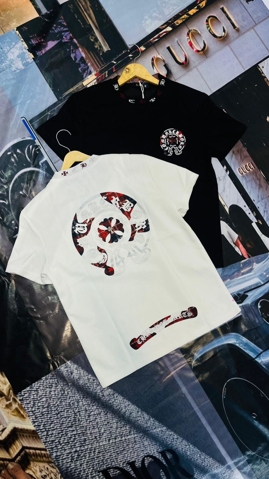 KAI RHC CHR Black Colour With Red Silver Patch Print Premium Quality Imported Unisex T-Shirt 935
