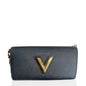 Uol Black Colour Gold Buckle Logo Twist Premium Quality Ladies Sling Bag 46663