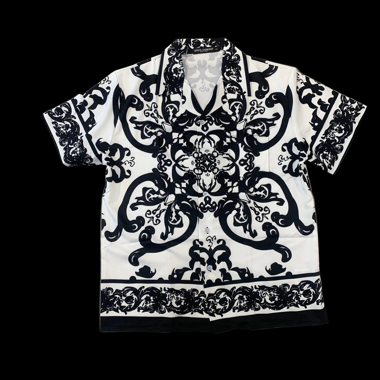 LOD DOL Black White Printed Half Sleeve Premium Quality Imported Unisex Shirt 990317