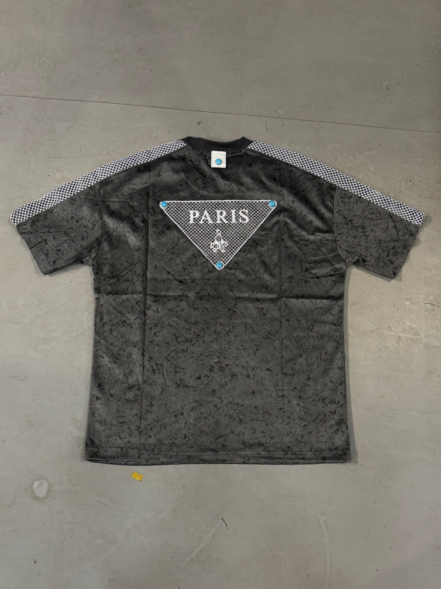 Lukas Victory Gray Black Faded Colour Paris Acid Wash Unisex T Shirts A18462