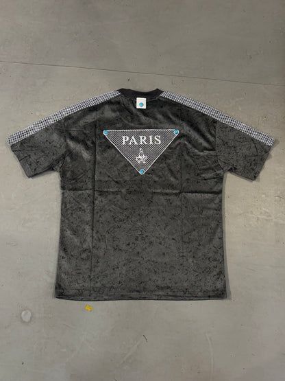 Lukas Victory Gray Black Faded Colour Paris Acid Wash Unisex T Shirts A18462