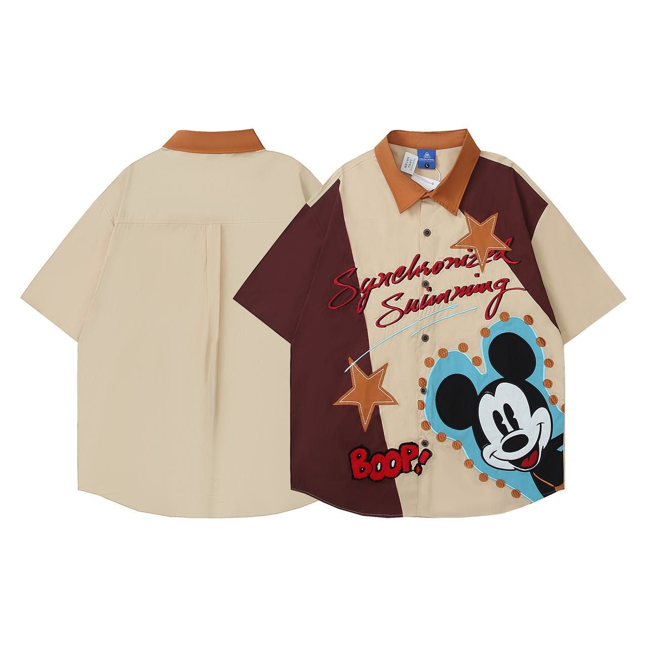 CHLEN RTEEL Beige Brown Tan Colour Boop Baggy Size Premium Shirt YH698