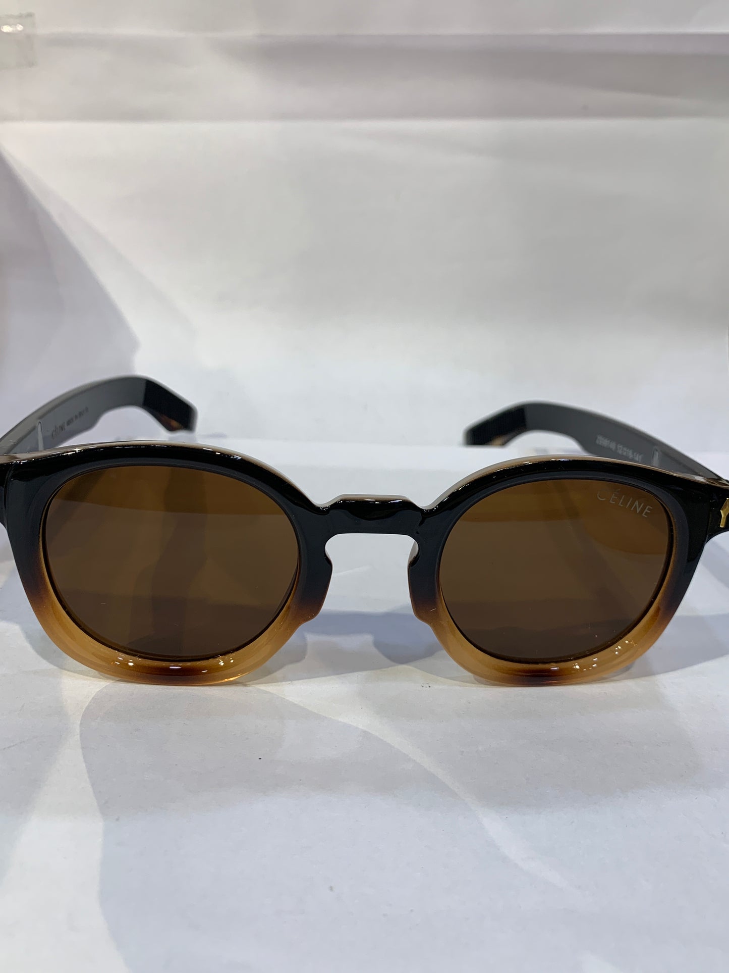 LEC Black brown Frame Brown Shade Premium Quality Unisex Sunglass ZS98140 52 16 141