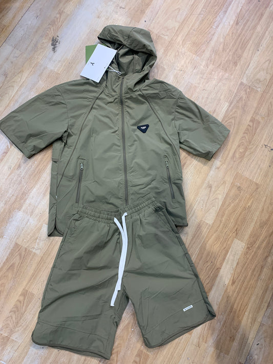 WARM Coord set Wind Cheater Green 5609