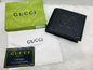 GUC CUG Branded Luxury Italian Leather Black Colour GG Print Wallet 86317