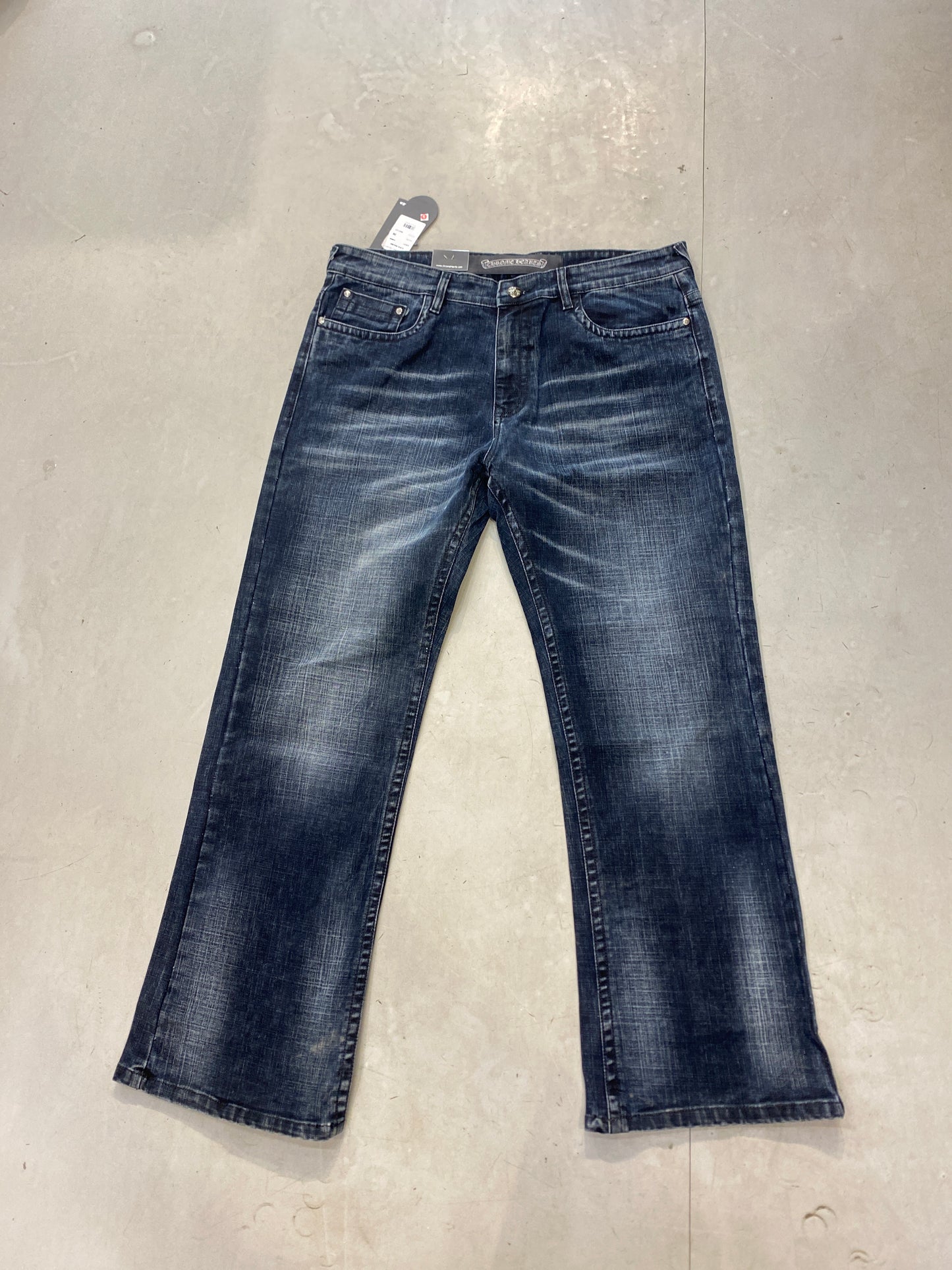 RCH CHR Faded Navy Blue Colour Comfort Baggy Men’s Jeans 5049