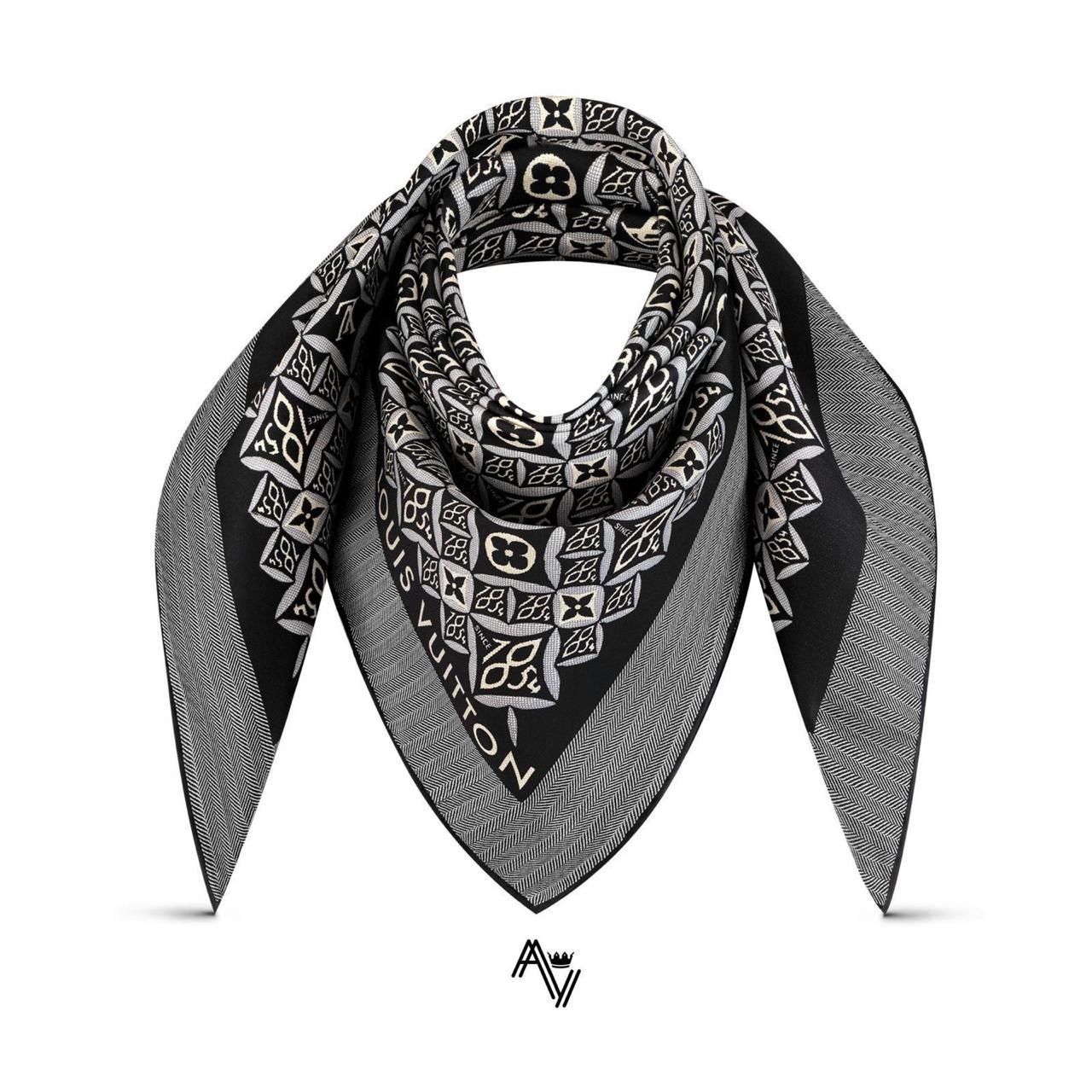 UOL LOU VL Print Silk Fabric Premium Quality Imported Unisex Stole Scarf 990651