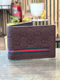 Cug Brown Colour Red green Strip Importer Mens Wallet 989469