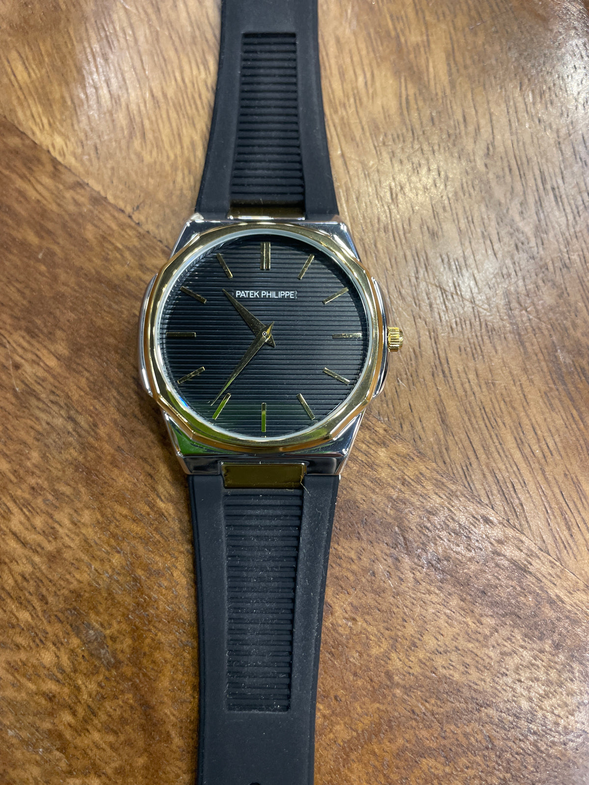 TAP PAT PP Black Silicon Strap Black Dial Men’s Watch 991134