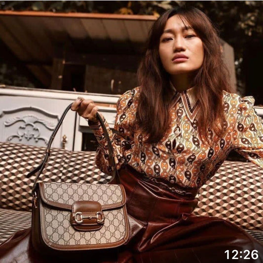 CUG GUC Apricot Brown Colour Ladies Sling Bag 8531