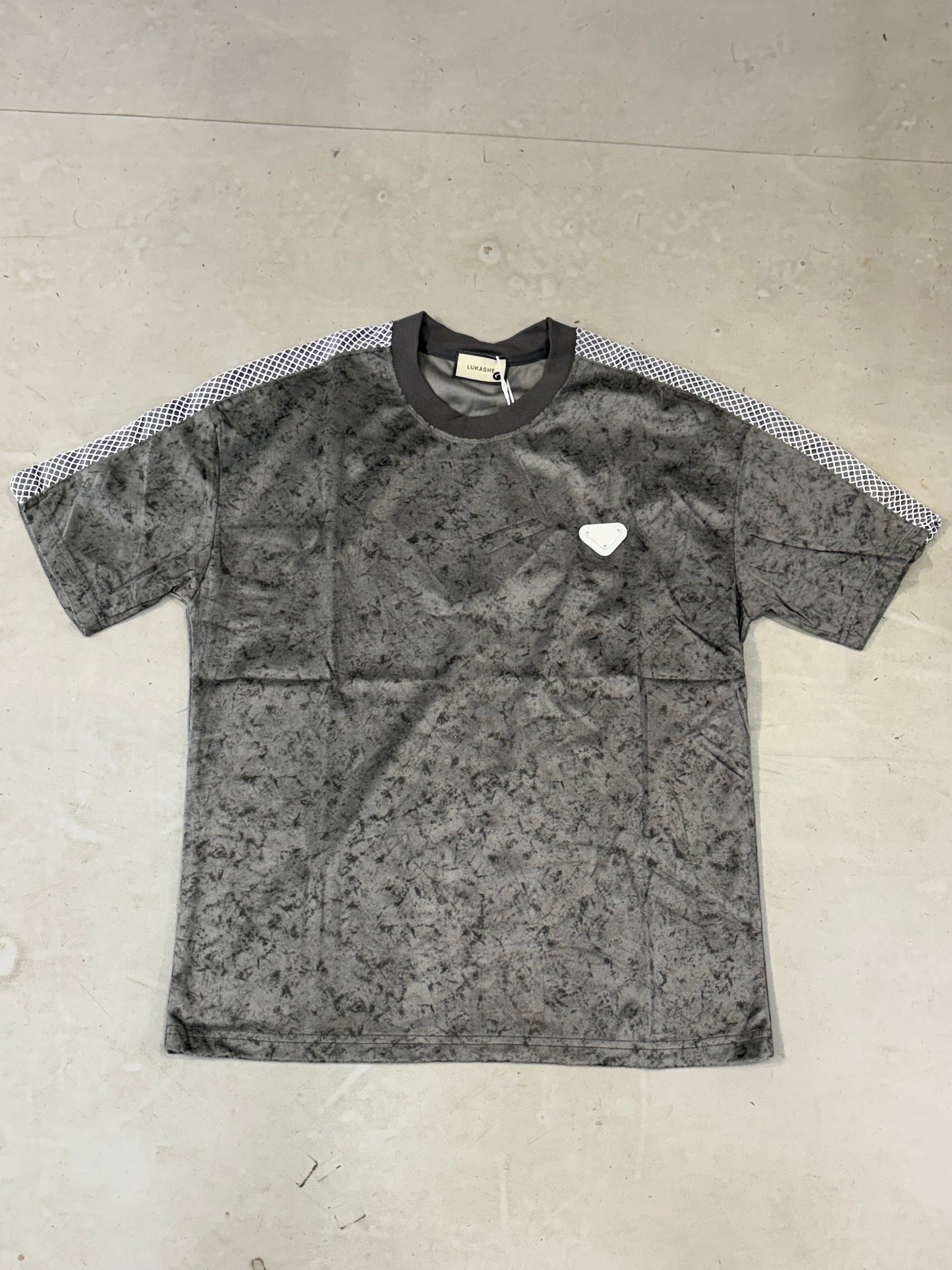 Lukas Victory Gray Black Faded Colour Paris Acid Wash Unisex T Shirts A18462