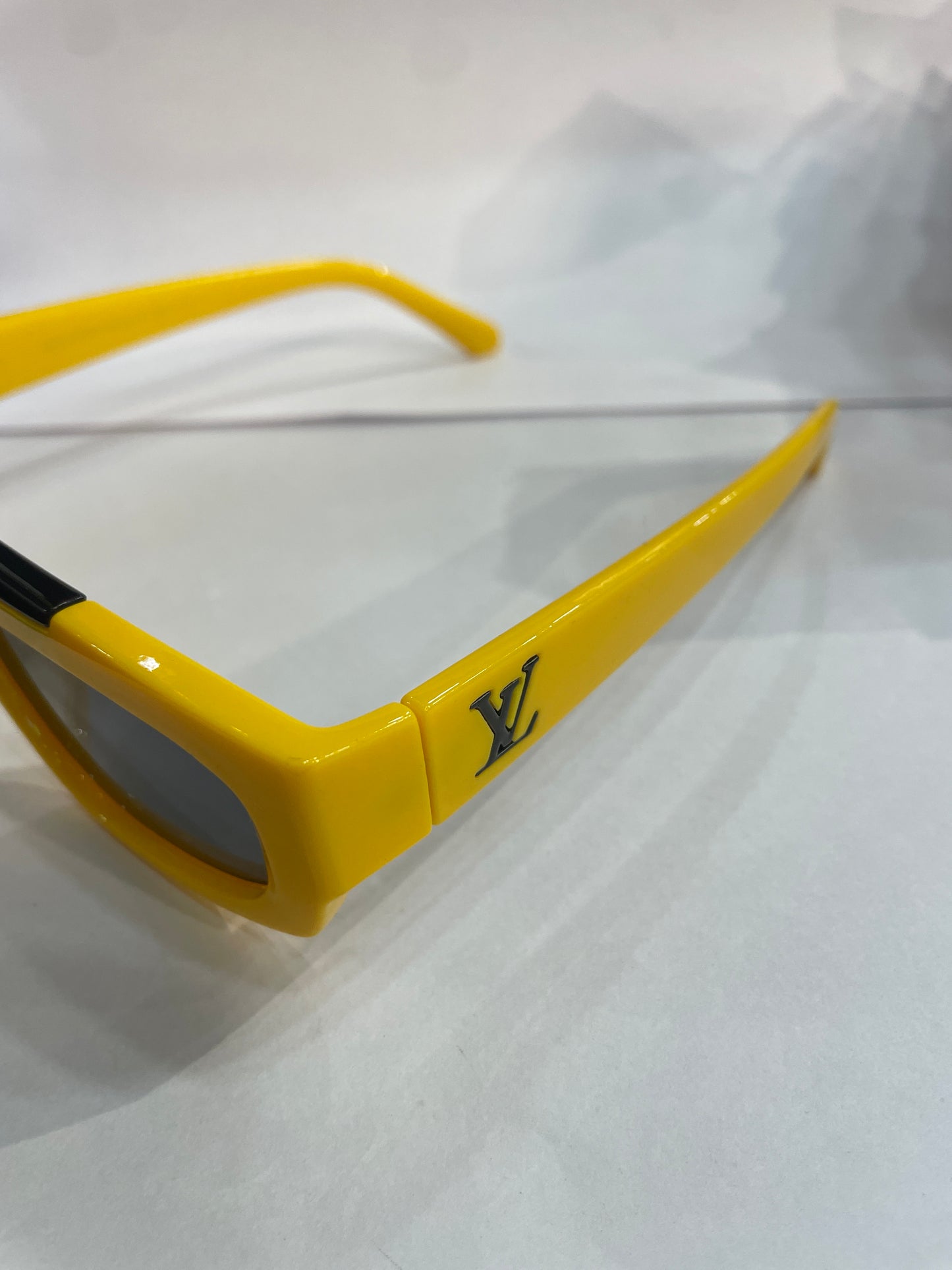 UOL LOU Yellow Frame Black Shade Unisex Sunglass 6155 55 18 145