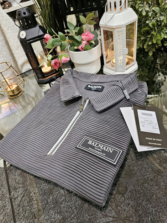 Lab Grey Colour Cotrise Design Premium Quality Coller Tshirt 20215