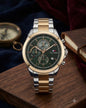 MOT TOM Silver Copper Chain Black Dial Chrono Men’s Watch 991404