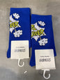Scenario Blue Colour Girl Power Print Premium Quality Full Socks 991249