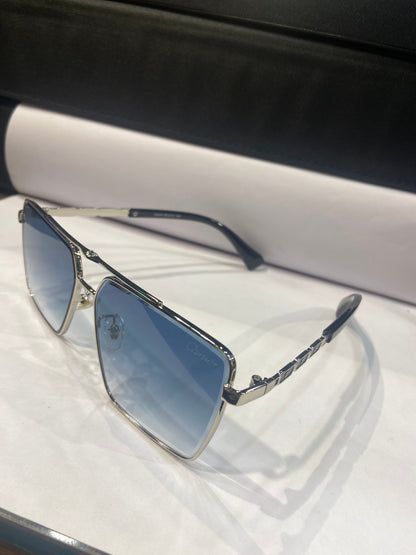 Rac Silver Frame Blue Shade Unisex sunglasses 23074 60 13 142