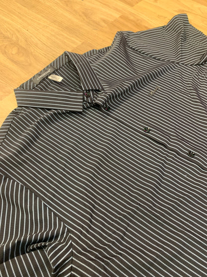 GABBDKEGW  Black Colour White Lining Manaly batch Shirt 9081
