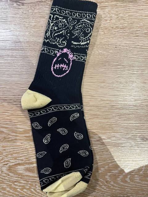 Cactus Jack Black White Imported Quality Ankle Socks 989029
