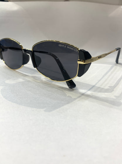 Neg Nom Gm Mg Gold Black Frame Black Shade Unisex Sungless 9559