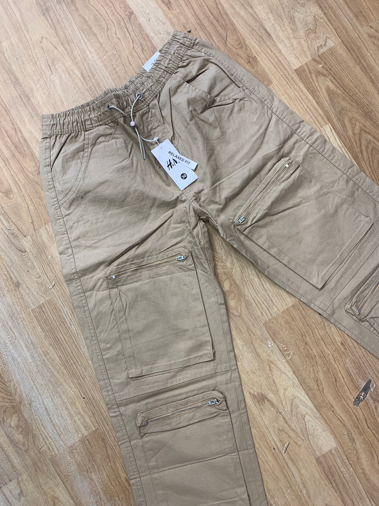 M&H Cargo Brown  Colour Six Pocket Straight Fit H9058