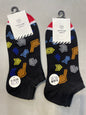 Yplrf Black Colour Grey Orange Yellow Print Premium Quality Ankle Socks 991252