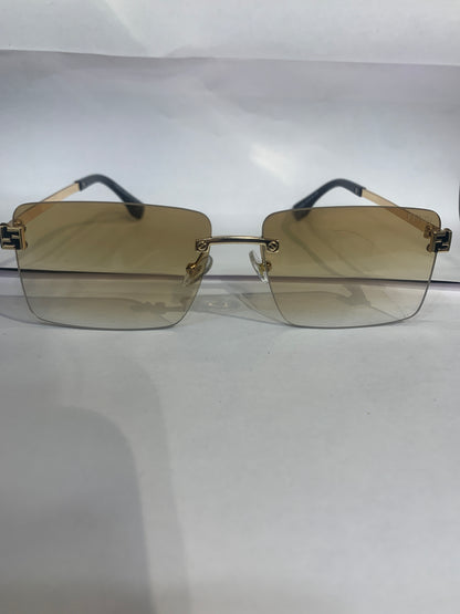 NEF Golden Stike Frame brown Shade Unisex Sunglasses 6A005 57 15 136