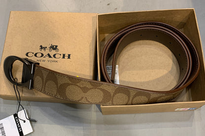 AOC Beige Colour With Graise Black Matte Buckle Reversible Men’s Belt 989874