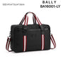 BAL LAB Black Colour Red Stripe Italian Leather Imported Premium Quality Duffle Bag BA16001-LY