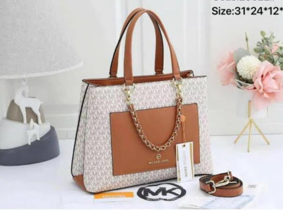 Cim Multi Colour Heavy Quality Buket Bag Km Monogram Ladies Tote Bag 20022