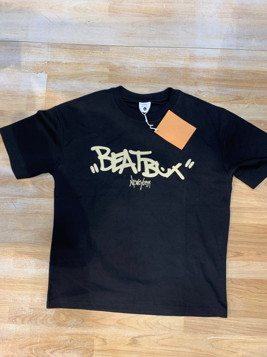 D-G Fashion Black Colour Back Beatbox Print Premium Quality Imported Unisex T Shirt 65051